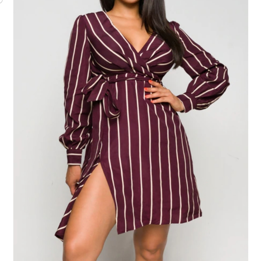 Mulberry Stripe Dress